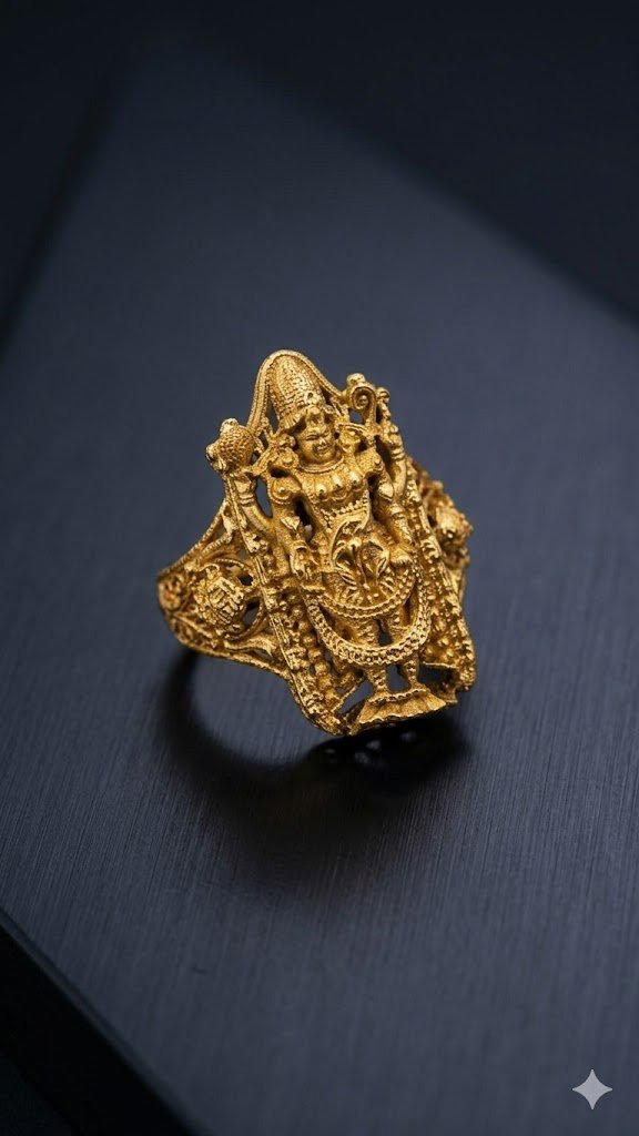 Premium Perumal Designer Matte Finished Ring Premium Perumal Designer Matte Finished Ring - Image 2