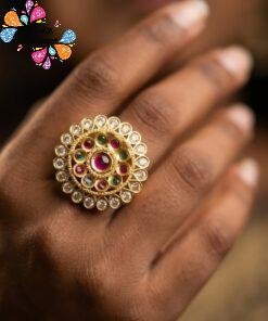 Premium Flower Designer Matte Finished Ring