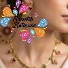 Leaf Designer Maroon And Green Stone Mixed Matte Finished Necklace