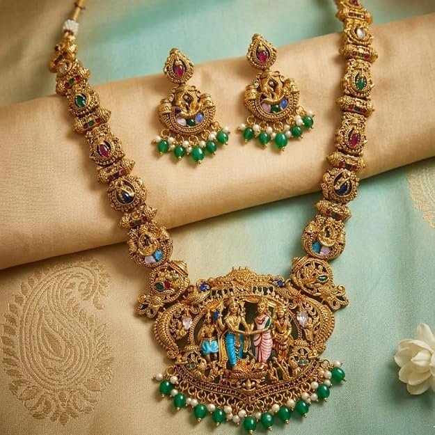 Premium Srinivasa Kalyanam Matte Finished Haram Premium Srinivasa Kalyanam Matte Finished Haram