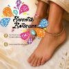 Premium White Pearl Designer Matte Finished Anklet