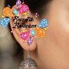Flower Designer Oxidised Silver Jhumkha