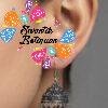 Floral Designer Oxidised Silver Jhumkha