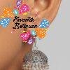 Flower Designer Oxidised Silver Jhumkha