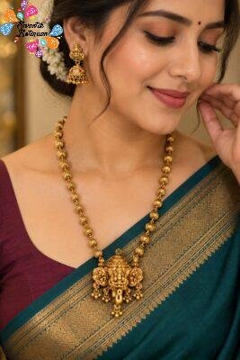 Ganesh Designer Matte Finished Necklace