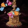 Krishna Designer Pink And Green Stone Mixed Matte Finished Kum Kum Boxes