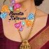 Lakshmi Designer White With Green Pearl Mixed Matte Finished Haram Lakshmi Designer White With Green Pearl Mixed Matte Finished Haram