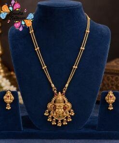 Perumal Face Designer Matte Finished Necklace Perumal Face Designer Matte Finished Necklace