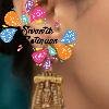 Premium Kopuram Designer White Pearl Matte Finished Jhumka