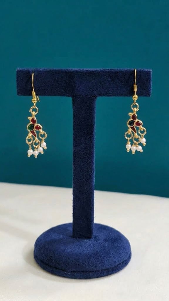 Bird Designer Meenakari Earrings Bird Designer Meenakari Earrings