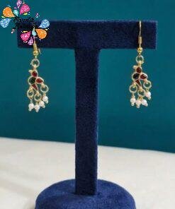 Alternative view of Bird Designer Meenakari Earrings