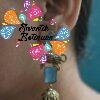 Premium Elephant Designer Blue Stone Oxidised Gold Jhumka