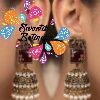Premium Elephant Designer Red And White Stone With White Pearl Oxidised Gold Jhumka Premium Elephant Designer Red And White Stone With White Pearl Oxidised Gold Jhumka