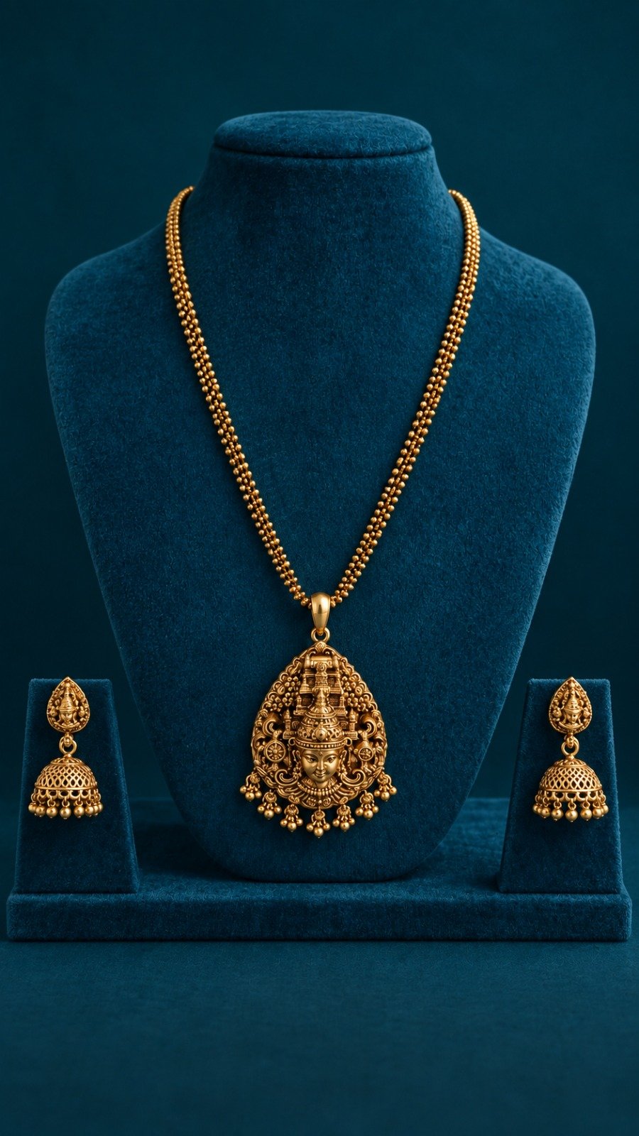 Perumal Designer Matte Finished Necklace Perumal Designer Matte Finished Necklace