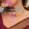 Premium Pink Lotus With Lakshmi Coin Designer Matte Finished Necklace Premium Pink Lotus With Lakshmi Coin Designer Matte Finished Necklace