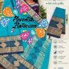 Checked Designer Turquoise Blue With Slate Grey Gold Zari Border Premium Kanchi Cotton Saree with Rich Pallu Checked Designer Turquoise Blue With Slate Grey Gold Zari Border Premium Kanchi Cotton Saree with Rich Pallu
