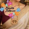 Lakshmi Designer White Pearl With Pink Stone Mixed Impone Long Chain Lakshmi Designer White Pearl With Pink Stone Mixed Impone Long Chain