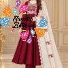 Deer Designer Mul Chanderi Embroidery Work Deep Maroon And Golden Beige Ready Made Shalwar Suit Deer Designer Mul Chanderi Embroidery Work Deep Maroon And Golden Beige Ready Made Shalwar Suit