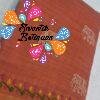 Terracotta Peach With White Elephant Embroidered Designer Pure Cotton Saree Terracotta Peach With White Elephant Embroidered Designer Pure Cotton Saree