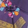 Premium Deep Dusty Plum Purple with Antique Gold Zari Border Mangalagiri Tissue Cotton Saree Premium Deep Dusty Plum Purple with Antique Gold Zari Border Mangalagiri Tissue Cotton Saree