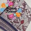 Deep Maroon And Beige With Blue Border Traditional Dancing Women With Lotus Floral Designer Soft Cotton Kalamkari Saree
